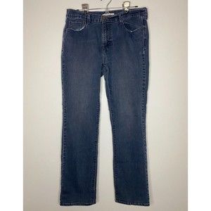 Levis 505 Jeans Women Straight Leg Blue Denim Pants Size 14